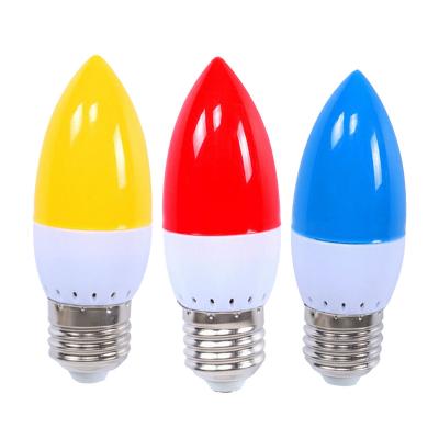 China Festival Decoration C35 E14 E27 Light Bulb Festival Decoration Tricolor Colored Led Light Bulb for sale