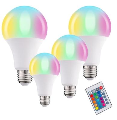 China Garden/Party/Club Intelligent Colorful Led Light Bulb Manual Button Color Colorful Bulbs Decoration Light Bulb for sale