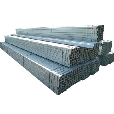 China Structure Pipe 1x1 Inch Galvanized Steel Square Pipe Metal Square Tube Square Steel Pipe for sale