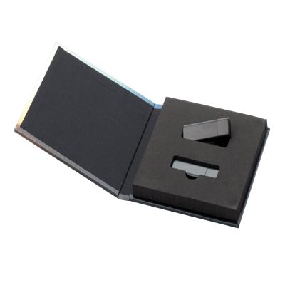 China Recycled Materials Custom Luxury Retail USB Drive Gift Packaging Box for sale