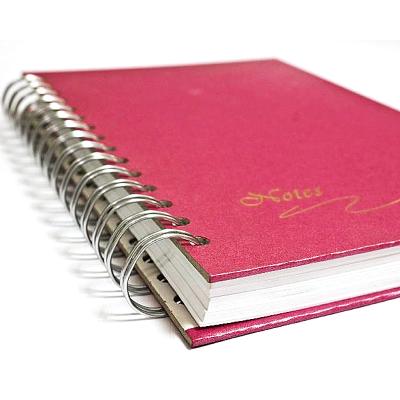 China Hardcover Boundary Blank Page Spiral Notebook for sale