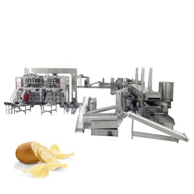 China Continuous Automatic French Fries Potato Chips Machine Potato Chips Making Machines French Fries Making Machine Price Te koop