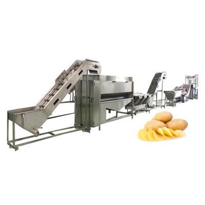 China High Quality Continuous Potato Chips French Fries Machinery Price Worker for sale