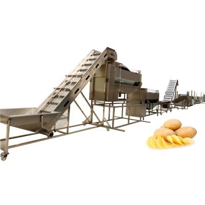 China French Fries Potato Chips Factory Machines French Fries Machine Continuous Automatic Potato Chips Making Machine Price Te koop