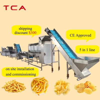 China Vegetable Processing Plant Frozen Potato Chips French Fries Machine Production Line Frozen Potato Sticks Production Line Te koop