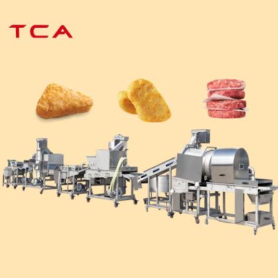 China Bread Produce Patty Making Machine Chicken Nuggets Making Machine Chicken Nuggets Production Line for sale