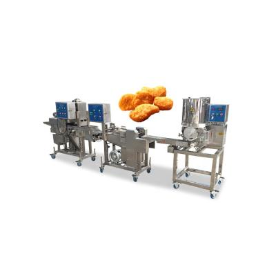 China Vegetable processing plant industrial CE automatic fish chicken nuggets production line chicken nugget machine price for sale