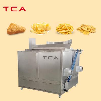 China Industrial High Efficiency 100 Kg/batch Oil Fryer Batch Fryer Machine For Deep Fryer Fries for sale