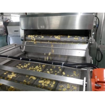 China Automatic Chips Big Capacity Cassava Chips Processing Plant Production Line Make Crispy Plantain Chips for sale