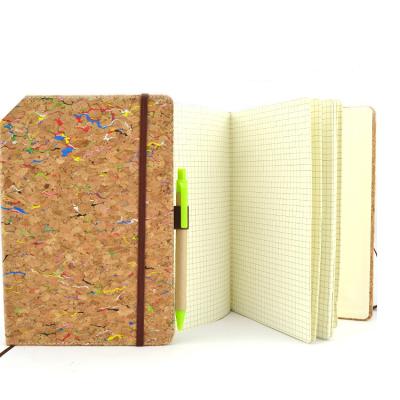 China Printed Eco Notebook Set Cork Notebook With Cork Pen Customizable Custom Notebook Printing for sale