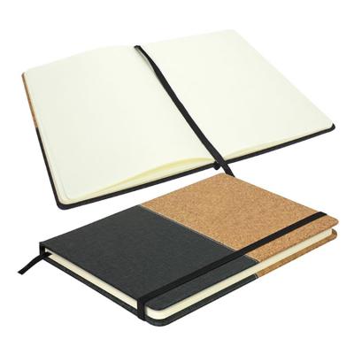 China A5 Soft Cover Hardcover Book Cork Cover Diary Notebook School Eco-friendly Acid Free Paper Notebook for sale