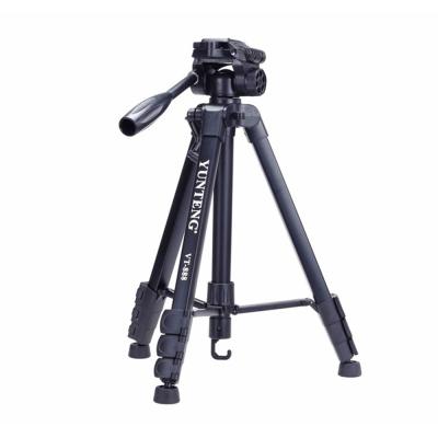 China Black Stability Cylinder Integrated Pan Tilt Aluminum Alloy Tripod for Recording for sale