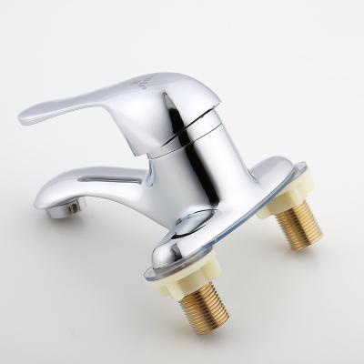 China Modern Factory Supplied Zinc Alloy Double Hole Pull Down Basin Bathroom Faucet for sale