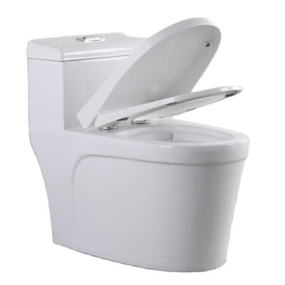 China Cheap Double-Flow Bathroom Toilet Siphonic One Piece Sanitary Ware Toilet For Sale 208025 for sale