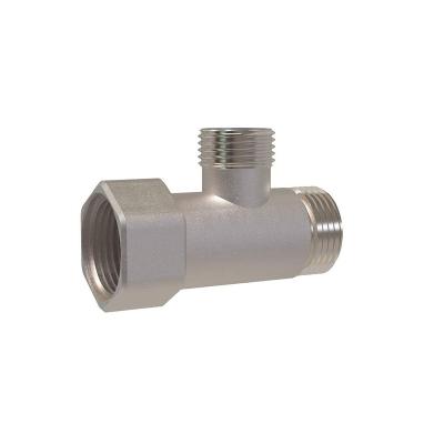 China Brass Cold Water Supply Pipe Fitting Adapter T Type Three Way Equal Tee for sale