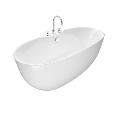 China Acrylic Free Standing Bathtub 1700 X 800 X 600 Ovals Tub for sale