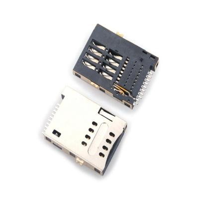 China Shenzhen MUP 3G push push push type mobile SIM card connector replacement molex SIM card socket MUP-C720-2 for sale