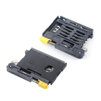 China Automotive GPS H3.1 drawer type smart card holder MUP-C716 spare molex SIM card connector for automotive electronics for sale