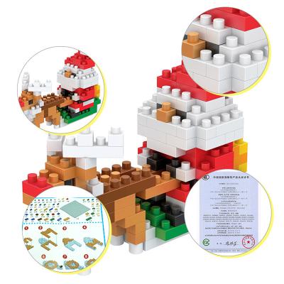 China DIY TOY Hot Selling 9 Plastic Nano Building Block Figures Christmas Educational Toy for sale