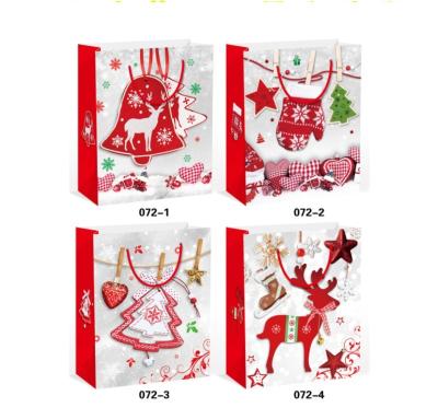 China 1000Pcs Recyclable Christmas Gifts Bags Paper Bags Kids Activities Holiday 3D Printing Gifts for sale