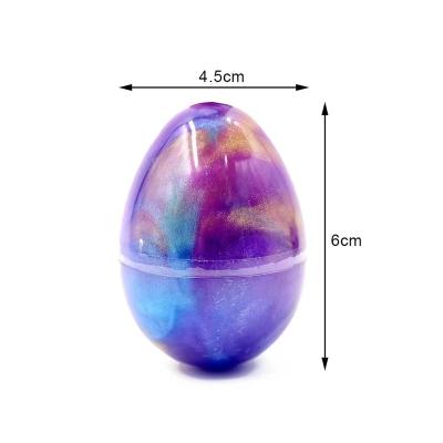 China Direct Selling Crystal Galaxy Slime Egg, Glitter Factory Putty Charms Slime Egg Toys 4.5cmx6cm for sale