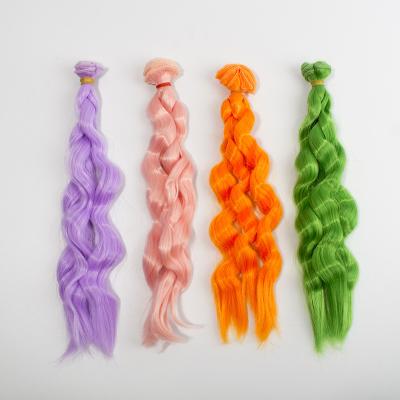 China Cartoon Toy DIY Making Doll 25mm Kerr Doll Wig Curly Hair for sale