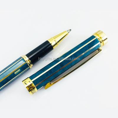 China Promotional JR\Business\School\Office Shape Octagonal Barrels Green Lacquer Finish With Diamond Cut Line Roller Pen for sale