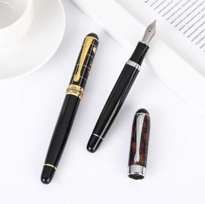 China Writing NM49 Fountain Pen With Free Converter Metal Quality Elegant Cigar Shaped Calligraphy Writing Pen for sale