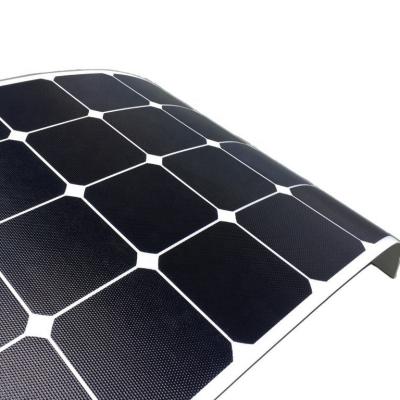 China High Efficiency SunPower Manufacturer Customized Flexible Solar Panels 105W 17.4V 125mmx125mm for sale