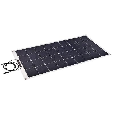 China High Efficiency SunPower Manufacturer Customized Flexible Solar Panels 130W 19.8V 125mmx125mm for sale