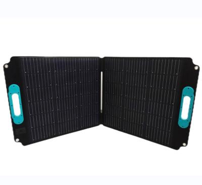 China Factory Price 15A High Efficiency 100W 110W 12V Foldable Monocrystalline Portable Folding Solar Panels for sale