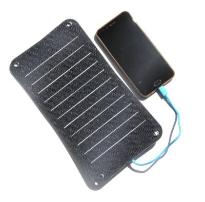 China Manufacturer 10A Factory Sale High Efficiency Mono USB 6.5W 7W 6.6V 5V Portable Solar Panel Charger for sale