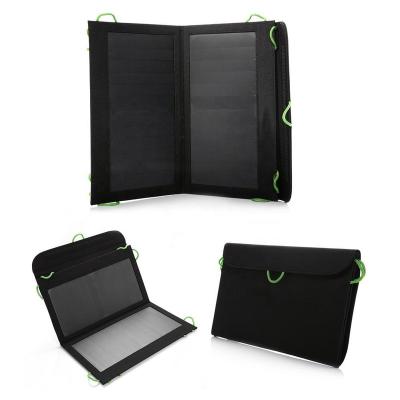 China Manufacturer 10A Factory High Efficiency 14W 6.6V Sunpower Cells Folding Portable Solar Panels for sale