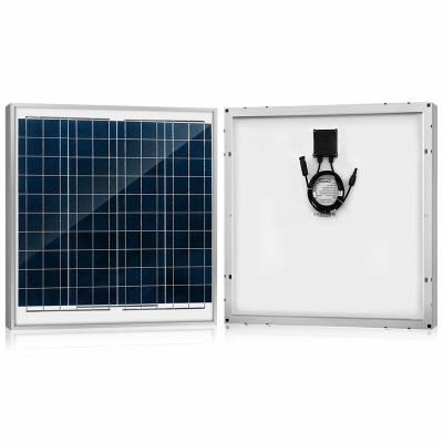 China Manufacturer high quality mono crystalline solar panels 50W 55W 12V 18V poly with good price 156mmx156mm for sale