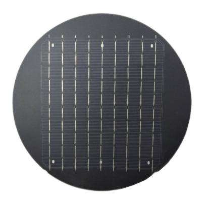 China Customized 6W 6V Junction Mini Round ETFE Lightweight Mono Crystalline Hetero Cell PET PCB Solar Panels 158.75mmx158.75mm for sale