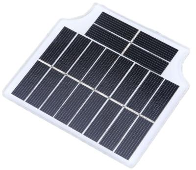 China Customized Epoxy Resin 1W 2W 3W 5V Mini 125mmx125mm Irregular Shape Super PET Epoxy Solar Panels for sale