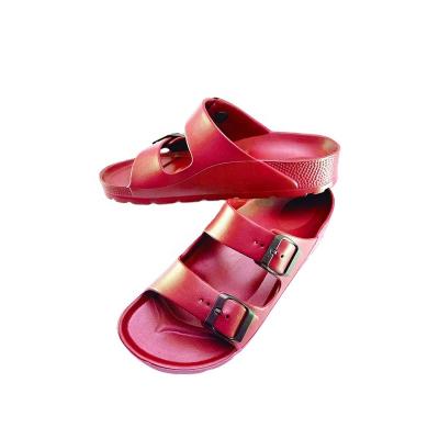 China Fashion Trend Custom Printed Logo Fancy Sandals Outdoor Women's Strap Buckle Slippers for sale