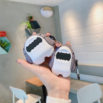 China For 2021 Earphone Cute Shark Design Custom Silicone 3D Case For Airpods 3 for sale