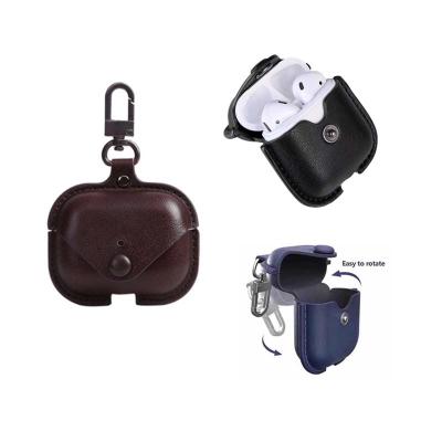 China For Designers Hot Custom Unique Luxury Fashion One Piece Key Chain Earphone Accessories PU Leather Bag Covers Case For Airpods 3 2021 for sale