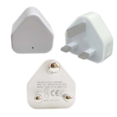 China UK 5V 3.1A Dual USB Charger Socket South Africa Wall USB Mobile Phone Tablet DC 5V 3A Adapter Charger for sale