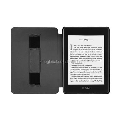 China 2020 New Arrival Factory New Arrival Factory Auto Vegan Custom Made OEM Auto Sleep Handstrap Leather Case For Kindle Paperwhite E-reader 2018 for sale