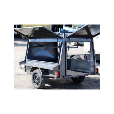 China High Quality Professional Travel Trailer Manufacturer Make Off Road Enclosed Camper Utility Trailer With Spare Tire Mount for sale