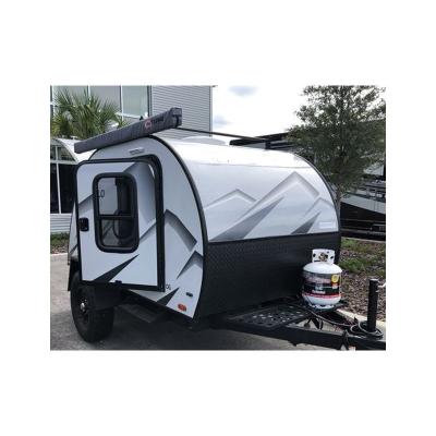 China Offroad travel trailer rv travel trailer with stainless steel sink teardrop travel camping trailer for sale