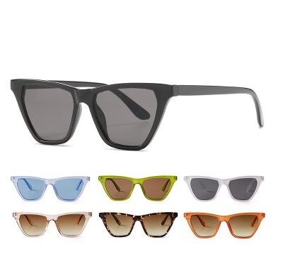 China Fashion Sunglasses Jelly Color Cat Eye Tinted Retro Gradient Protection Shades Sun UV Lenses Shape INS Trend Sunglasses For Outdoor Travel Daily for sale