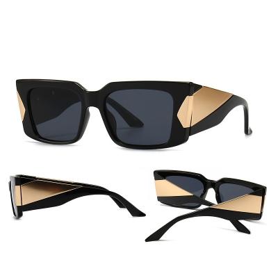 China Wholesale Price 8 Colors Fashion Sunglasses Luxury Retro Rectangle Gradient HD UV400 PC Shades Sun Glass Women Men Men Designer Sunglasses Eyewear for sale