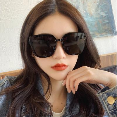 China Fashion Sunglasses Wholesale Custom Logo Oversize Square Sunglasses Women UV Protection Mirrored Color Glass Fashion Shading Sun Glasses for sale