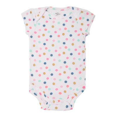 China 100% New Bamboo Fiber Style Newborn Baby Clothes Short Sleeve Baby Rompers With Button Baby Clothes Rompers Summer Customized Package OEM Service for sale