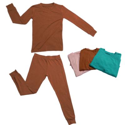 China Baby Anti-Shrink Bamboo Kids 2PCS Long Sleeve Pajamas Set Soft Comfortable Pajamas For Kids for sale