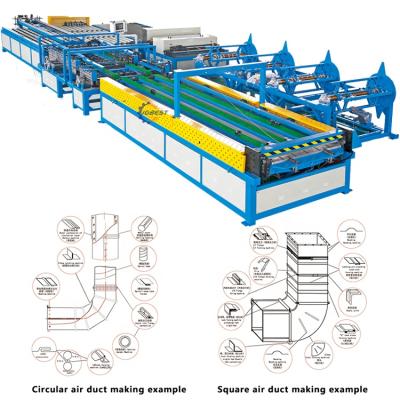 China Ventilation Equipment Ventilation Production Line U Shape Air Duct Making Machine for sale