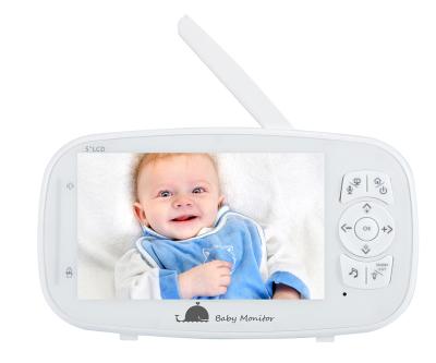 China PAN-TILT 5 Inches LCD Display Baby Monitor 1080 Pixels Audio And Visual Camera Monitoring For Baby for sale